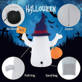 1707TA 1.5M Halloween Inflatable Toys Luminous Ghost Handheld Pumpkin Ornaments for Home Courtyard Outdoor Halloween Decoration Props