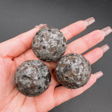 2808BA 35mm Natural Yooperlite Moon Sphere Crystal Stone Ball Reiki Healing Crystals Flame Stones Spiritual Home Decoration Gift