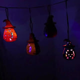1707BA 12 PCS Halloween Decorations Light Up Pumpkin Lanterns for House Party Creepy Props Battery Operated  Wholesale XB