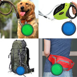 2307GP Collapsible Pet Silicone Dog Food Water Bowl Outdoor Camping Travel Portable Folding  Supplies   Dishes with Carabiner