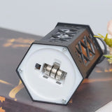 2307BA Electronic Candle Light High Brightness Flicker Free Battery-Operated Retro Design Halloween Desk Lantern Lamp Decor For Camping