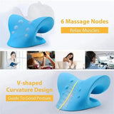 Neck Massage Pillow Neck Shoulder Cervical Chiropractic Traction Device Massage Pillow for Pain Relief Body Neck Massager