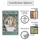 1607BA Whippet Dog Metal Tin Sign Plate Wall Stickers Metal Poster for Sweet Home Coffee Pet Shop Beach Garden Halloween Decoration
