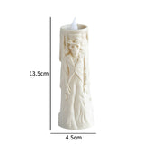 0709BA 12-Pack Flameless LED Candles Light Halloween Decoration, Skeleton Groom Bride Candle Lamp, Battery Operated For Dining Desks  