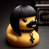 0907TA New Duck Statue Gothic Sculpture Punk Animal Figurine Resin Desk Decoration Collectible Figurines Satan Duck Tabletop Ornaments