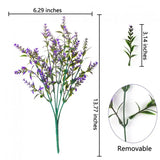 2808BA Artificial Flowers Plastic Lavender Grass Wedding Home Garden Vase for Decoration Diy Photography Props Indoor Bonsai Fake Plant