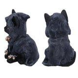 2307BA Gothic Cat Witch Decorated Garden Halloween Figurine  Decoration Accessories Decorations for Home Desk  Decor Modern