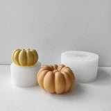 1009BA 3D Pumpkin Silicone Mold DIY Aroma Candle Plaster Ornaments Mould Homemade Candy Chocolate Molds Halloween Decoration