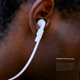 2307GG Color Cloth Suitable for Apple Airpods1 2 3 Generation Xiaomi AIR2 S Huawei Freebuds3 Glory Flypods Bluetooth Headset Anti-Separation Rope Sports Anti-Lost Personality for Men and Women