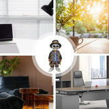 2307BA Resin Skeleton Figurines Ornament Skull Statue Resin Halloween Home Office Desk Decoration Creative Trends Home Accessories