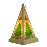 0709BA Christmas LED Night Light Hanging Ornaments Santa Claus Snowman Portable Lantern Xmas Party Home Decoration Desk Lamps Pendant