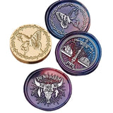 0709BA Wax Seal Stamp Dark Series Halloween Fear Skeleton Relief Stamp Head  For Scrapbooking Cards Envelopes Wedding Invitations Gift