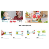 1007GG Tomato Slicer Cutter Grape Tools Cherry Fruit Salad Splitter Artifact for Toddlers Small Kitchen Accessories Cut Gadget for Baby