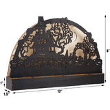 0709BA Halloween Table Decoration Home Decor Haunted House for Fireplace Desk Party