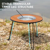 Folding Barbecue Round Table Stove Portable