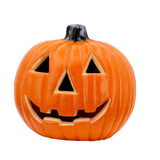 1707BA Light Up Pumpkins High Brightness Battery Powered Plastic Sculpture With LED Light For Halloween Decorations