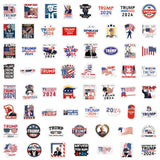 10/30/50/120pcs American Trump 2024Stickers Funny Cartoon Decals Graffiti Laptop Skateboard Luggage Waterproof Sticker Packs