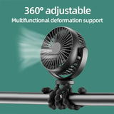 New 5200 mah multi-functional stroller Mini fan Portable