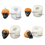 0709BA Halloween 3D Skull Molds Xmas Pumpkin Silicone Moulds 3D Xmas Molds Soap Cake Mold DIY Baking Drop Shipping