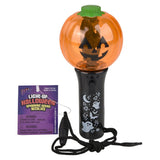 Halloween Themed Light Up Spinning Wand Necklace Kids Toy - Assorted