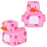 Small Pixelated Rubber Duckies Kids Toy- Assorted