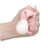 Easter Squish & Stretch Fidget Cat Kids Toy- Assorted