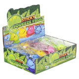 Squeeze Transparent Sticky Frog Kids Toy In Bulk - Assorted