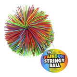 Rainbow Color Bouncy string Ball Kids Toys In Bulk- Assorted