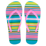 Women's Striped Flip Flops Bulk- Assorted