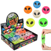 Squeezy Stretchy Alien Sugar Ball Kids Toy - Assorted