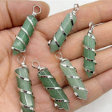 Wholesale Natural Stone Copper Wire Pendants Jewelry For Women's