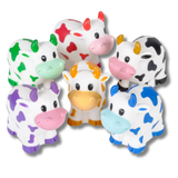 Squeeze Rubber Water Cow Toy For Kids In Bulk - Assorted