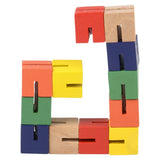 Wooden Twist Unique Shape Cube Game For Kids - Assorted