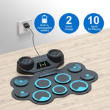 USB Electronic Drum Set with Headphone Jack Dual Speaker