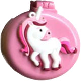 Wholesale  Compact Rainbow Unicorn Hair Brush with Mirror