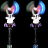 Glow In Dark Lite Up Ghost Windmill Wands