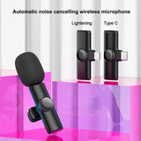 Wireless Microphone & Lapel Mic For Video Recording- For Iphone & Type- C
