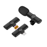Wireless Microphone & Lapel Mic For Video Recording- For Iphone & Type- C