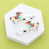 Animals Snap Assorted Hair Clips - Fun and Colourful Set for Kids and Teens