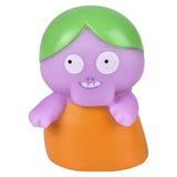 Mini Rubber Zombie Character Kids Toy In Bulk - Assorted