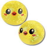 Easter Squishy Chick Sugar Ball Fidget Kids Toy In Bulk