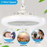 Mini Ceiling Fans with Lights Remote