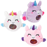3" Unicorn Squeezy Bead plush Ball | Assorted