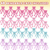 Mini Bendable Cat Toys For Kids In Bulk
