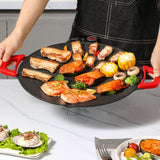Non-Stick Household Smokeless Korean Style Multi-Functional Grilled And Hot Pot