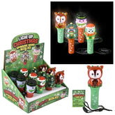 Christmas Themed Light Up Mini Spinning Wand Necklaces