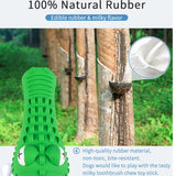 Indestructible Rubber Squeaky Dental Care Toothbrush Dog Chew Toy