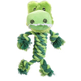 Keep Your Dog's Teeth Healthy with Our Crocodile Shape Chew Tough Pet Dog Plush Rope Toys