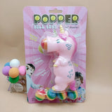 Unicorn Squeeze Popper With 5 Balls Toy