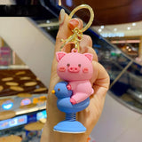 Rocking Spring Cartoon keychain